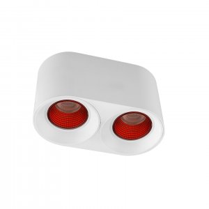 Бело-красный двойной накладной потолочный светильник «DK3040»