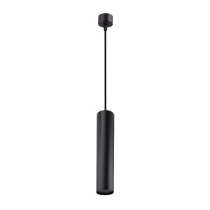 Чёрный подвесной светильник цилиндр «TUBE»