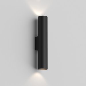 Чёрный настенный светильник подсветка в 2 стороны
