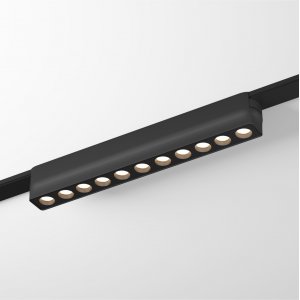 23см 12Вт 3000К 36° чёрный линейный трековый светильник для плоского шинопровода «Air Grill»