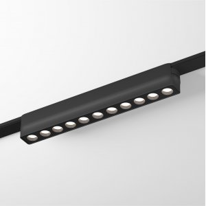 23см 12Вт 4000К 36° чёрный линейный трековый светильник для плоского шинопровода «Air Grill»