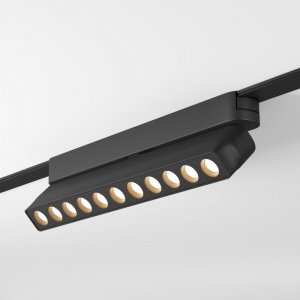 12Вт 4000К чёрный трековый светильник для плоского магнитного шинопровода «Air Grill»