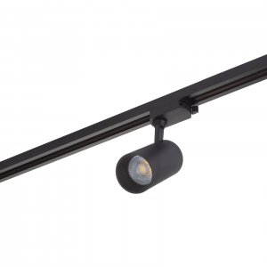 Чёрный однофазный трековый светильник 24Вт 4000К «DK6030»