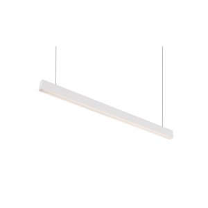 Белый длинный подвесной светильник 2,5м 62Вт 3000К