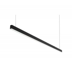 2,5м чёрный линейный подвесной светильник 62Вт 4000К «DK9000»