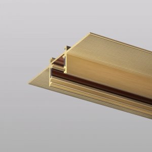 2м магнитный шинопровод под ГКЛ 12,5мм, латунь «SHINE HIDE»