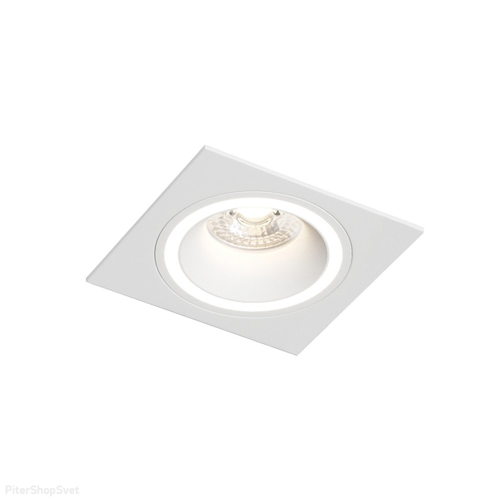 Квадратный встраиваемый светильник, белый «Halo» DK2061-WH