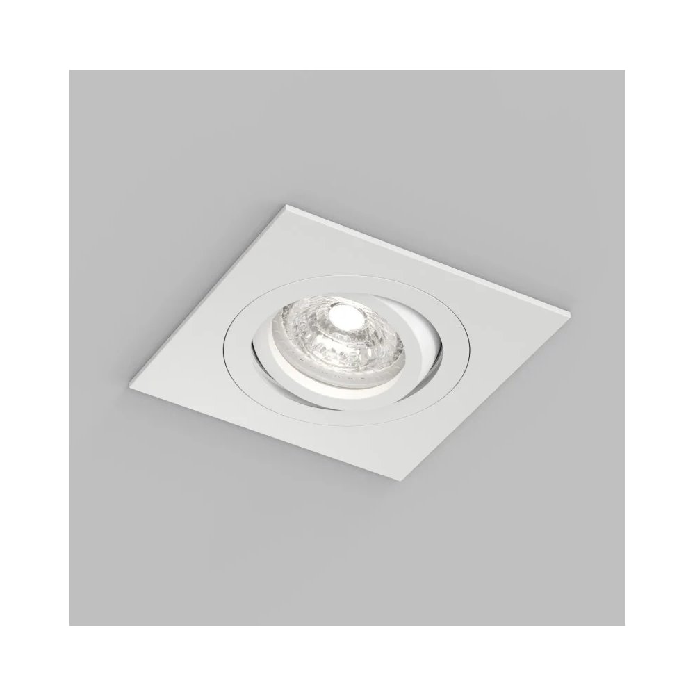 Квадратный встраиваемый поворотный светильник влагозащищенный «HYDRO» DK2111-WH