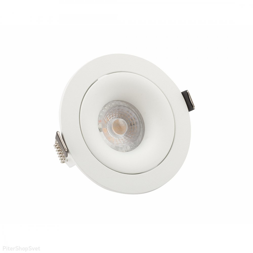 Белый встраиваемый поворотный светильник «Roto» DK2120-WH