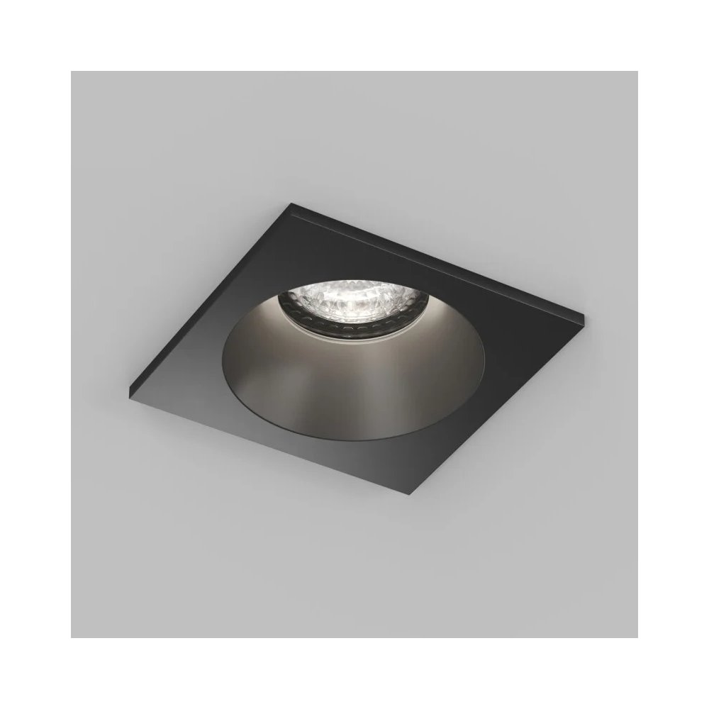 Квадратный встраиваемый влагозащищенный светильник «Cove» DK2131-BK