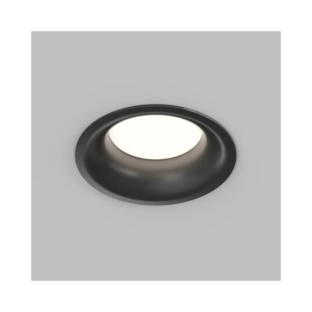 Круглый встраиваемый светильник «INER» DK2150-BK