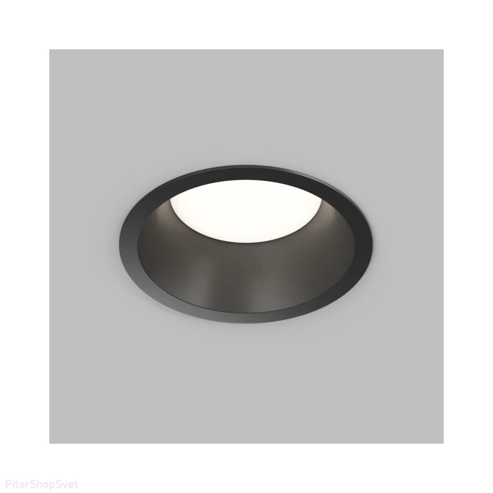 Круглый встраиваемый светильник «INER» DK2155-BK