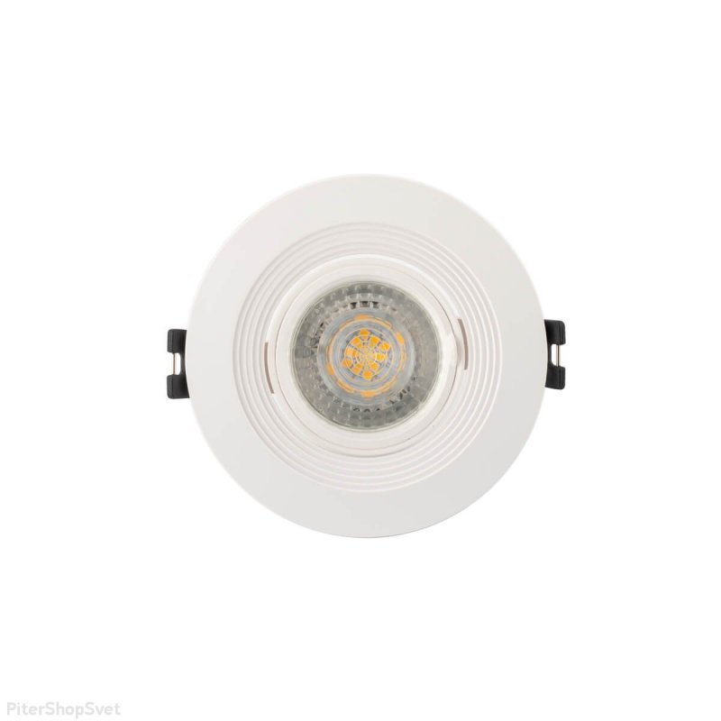 Белый встраиваемый поворотный светильник «DK3029» DK3029-WH