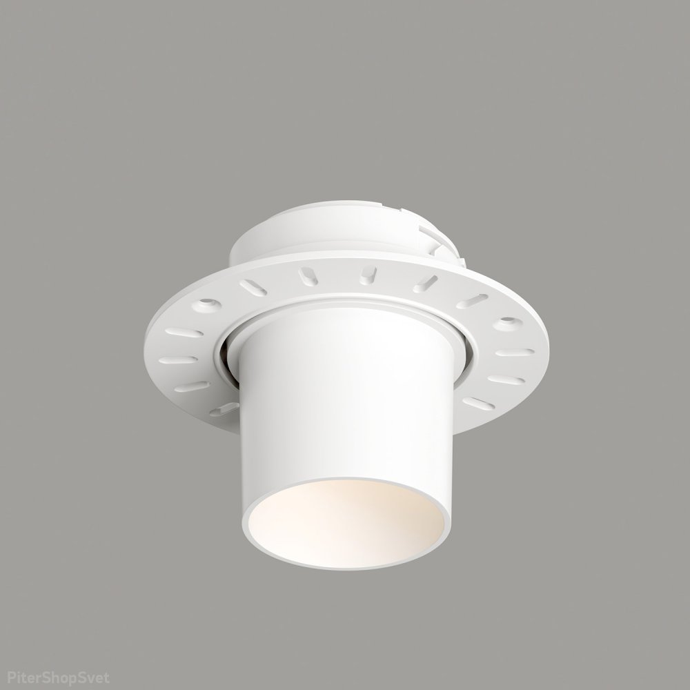 Белый встраиваемый светильник под шпаклёвку «Vibi» DK3057-WH