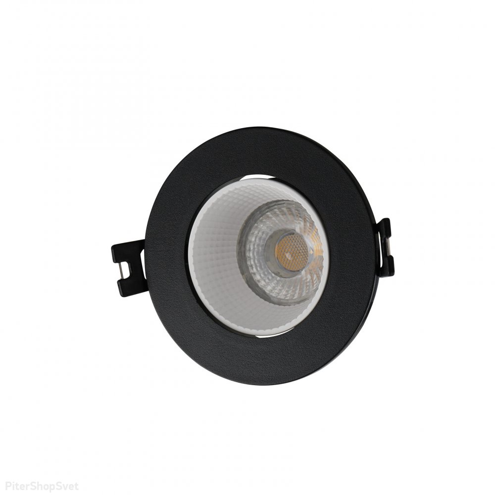 Чёрно-белый встраиваемый светильник «DK3020» DK3061-BK+WH