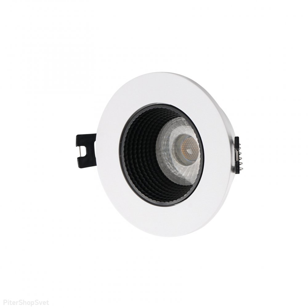 Бело-чёрный встраиваемый светильник «DK3020» DK3061-WH+BK