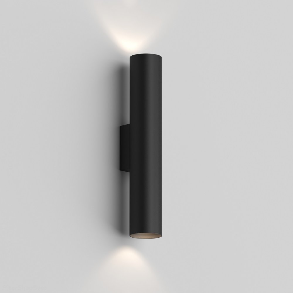 Чёрный настенный светильник подсветка в 2 стороны DK5022-BK