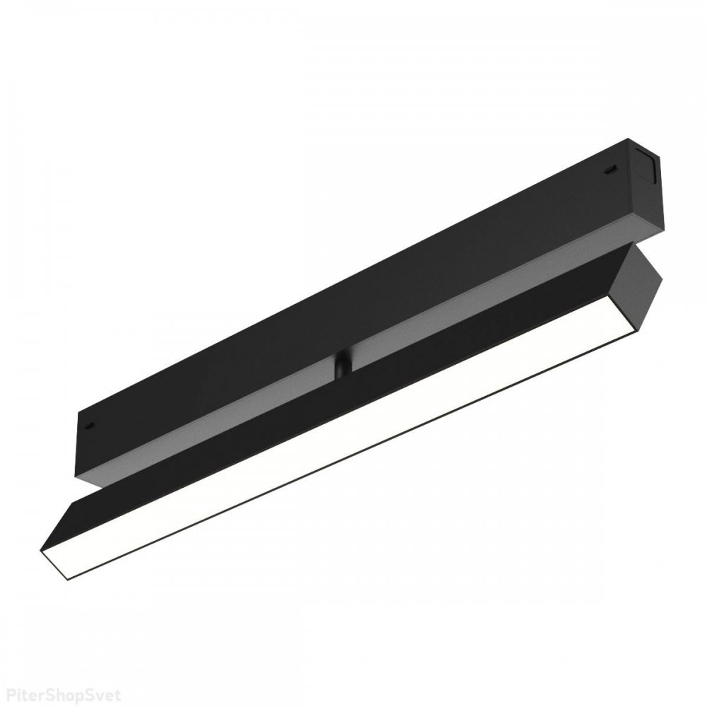 Чёрный длинный однофазный трековый светильник 18Вт 3000-6000К «SMART» DK8018-BK
