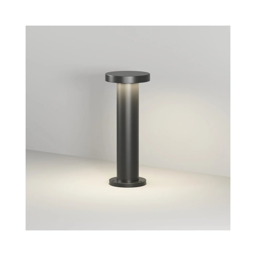 Уличный наземный светильник столбик 40см 15Вт 3000К «Dramen» DK9704-BK