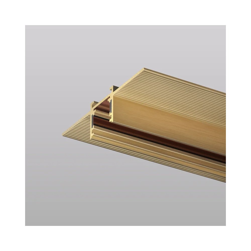 2м магнитный шинопровод под ГКЛ 12,5мм, латунь «SHINE HIDE» TR5702-SB