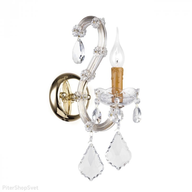 Настенное бра свеча Galliano E 2.1.1.600 G