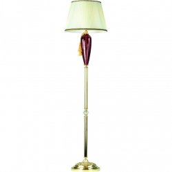 Фисташковый торшер с красной вставкой 5125/10 PN-1 Simona