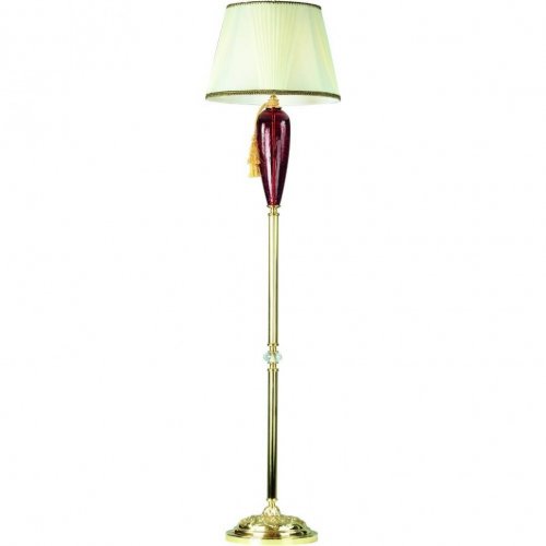 Фисташковый торшер с красной вставкой 5125/10 PN-1 Simona Divinare