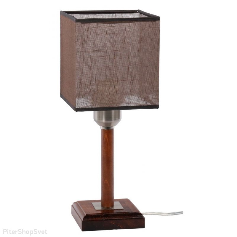 Настольная лампа с текстильным абажуром «Кант» 154-21-11Т