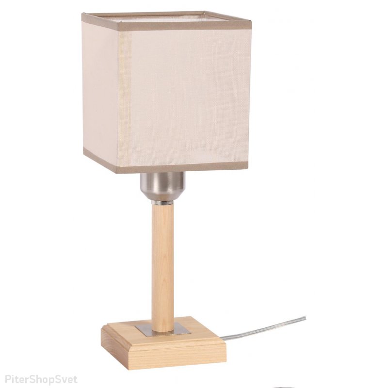 Настольная лампа с текстильным абажуром «Кант» 154-31-11Т