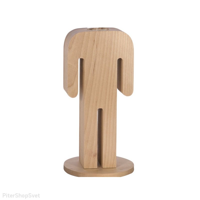 Настольная лампа мальчик из дерева «Лампик» 208-70-21-T