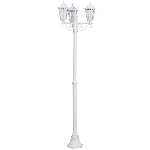 Уличный фонарный столб белого цвета 22996 Laterna 5 Eglo