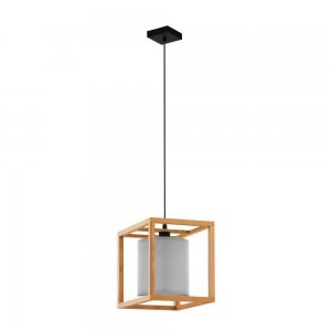 Подвесной светильник с деревянным кубом «GRANADOS»