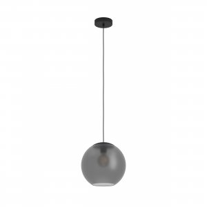 Чёрно-серый подвесной светильник шар D30см «Arangona»