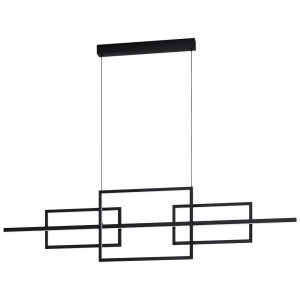 Длинная подсвечная люстра прямоугольники «Puebla»