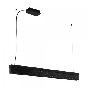 Чёрный длинный подвесной светильник «Aurotonello»