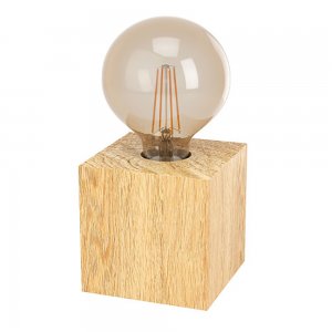 Настольная лампа деревянный куб «PRESTWICK»