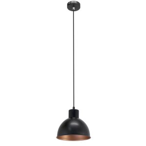 Чёрный купольный подвесной светильник «Truro»