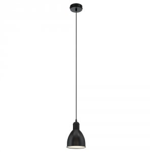 Черный стальной подвесной светильник 49464 «PRIDDY»