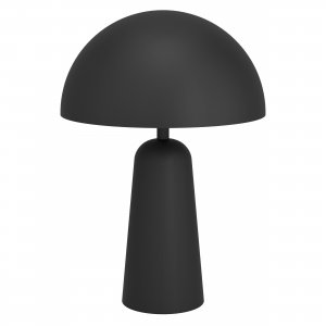 Чёрная настольная лампа с купольным плафоном «Aranzola»