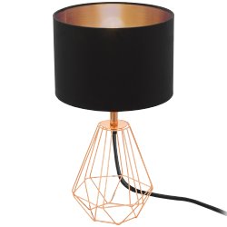 Настольная лампа с основанием цвета меди 95787 CARLTON 2