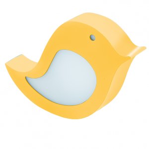Настенный/настольный светильник в детскую жёлтая птичка «Sparino»