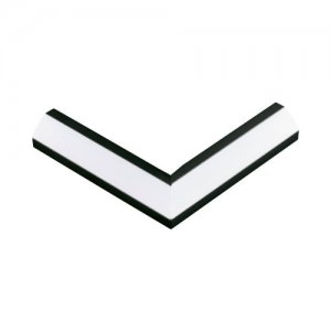 Чёрный профиль для светодиодной ленты угловой 90° «Corner Profil»
