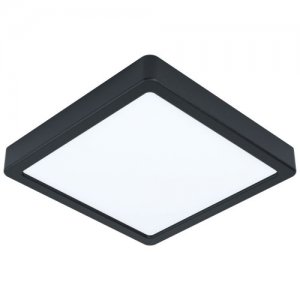 Чёрный квадратный потолочный светильник 16,5Вт 4000К «FUEVA»