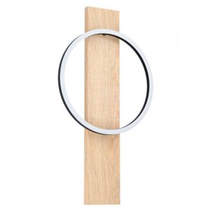 Настенный светильник кольцо на деревянном основании «BOYAL»