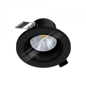 Чёрный встраиваемый светильник 6Вт 2700К с влагозащитой IP44 «SALABATE»