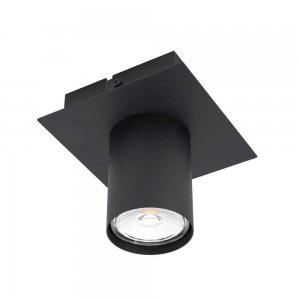 Чёрный накладной потолочный светильник «Valcasotto»