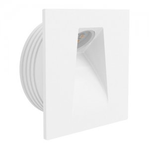 Белый встраиваемый светильник для подсветки ступеней 2Вт 3000К «MECINOS»