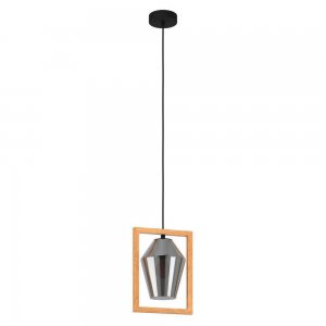 Подвесной светильник с деревянной рамкой «Viglioni»