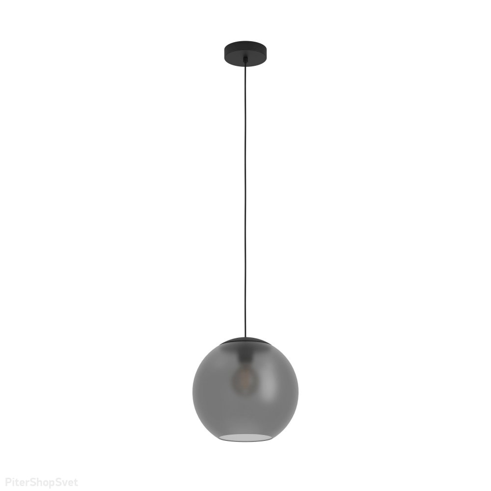 Чёрно-серый подвесной светильник шар D30см «Arangona» 390212