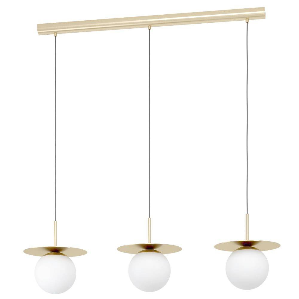 Тройной подвесной светильник с шарами на длинном основании «ARENALES» 39953